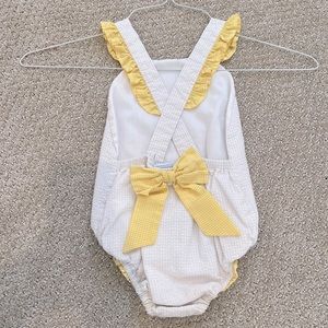 Little English Seer Sucker Swim Suit